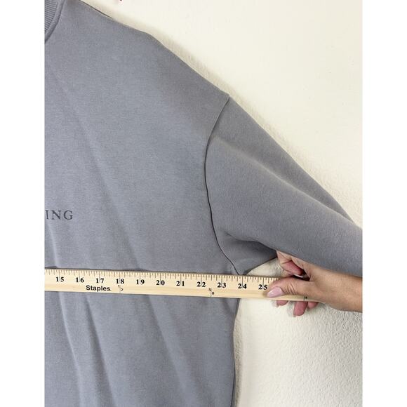 Taylor Swift The Tortured Poets Department XL Sweatshirt Gray Crewneck Graphic - Picture 7 of 8